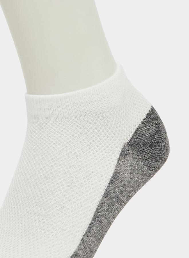 Styli Pack of 5 - Kids Grey Ankle Socks - Image 2